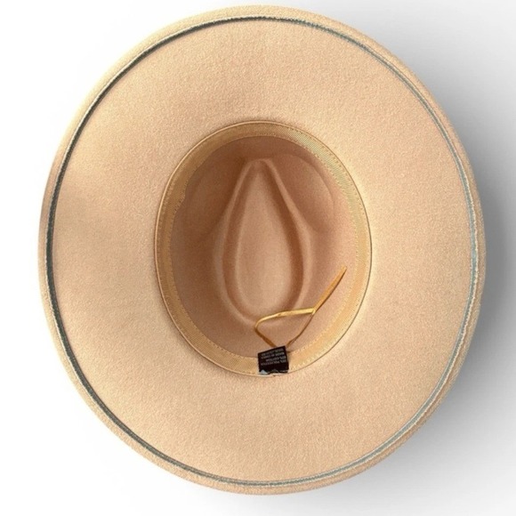 Handcrafted Brown Custom Wood Burned Sunflower Wide Brim Hat Lace Band - Picture 7 of 8